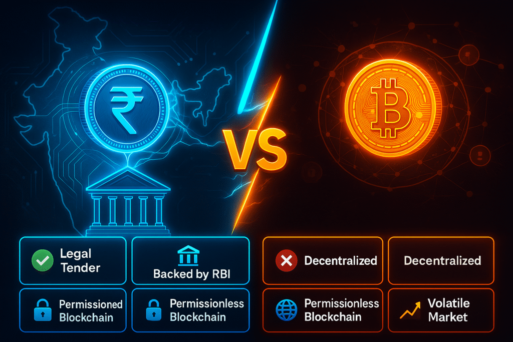 Rbi’s Digital Rupee: How India Is Changing The Game For Digital Currency In 2025 1 Digital Rupee vs Crypto Currency