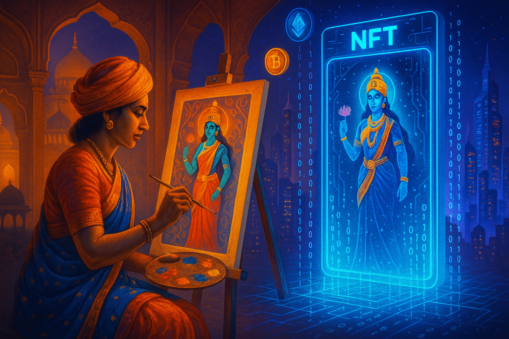 Transforming Indian Art Through Nfts: How Creators Are Earning On The Blockchain 2 Earn Money with NFTs India